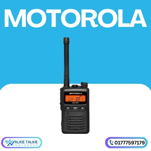 Motorola EVX-S24 Compact Radio | BTRC Approved Walkie Talkie in BD Motorola EVX-S24 Compact Radio |BTRC Approved Walkie Talkie in BD